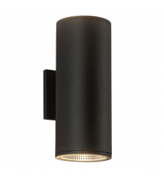 EW265212-BK-Nordic 12-in (5-in Dia.) Black LED Exterior Wall