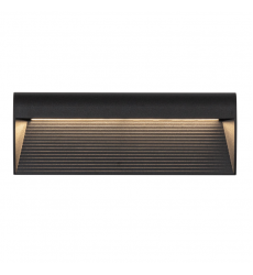 EW27912-BK-Casa 12-in Black LED Exterior Wall/Step Lights