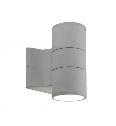 EW3207-GY-Lund 7-in Gray LED Exterior Wall Sconce  EW3207-GY-Lund 7-in Gray LED Exterior Wall Sconce