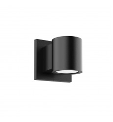  EW44204-BK-UNV-Griffith 4-in Textured Black LED Exterior Wall