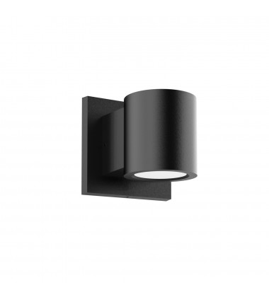  EW44204-BK-UNV-Griffith 4-in Textured Black LED Exterior Wall
