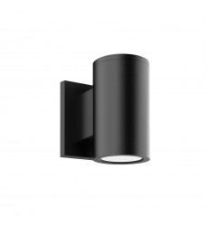  EW44206-BK-UNV-Griffith 6-in Textured Black LED Exterior Wall