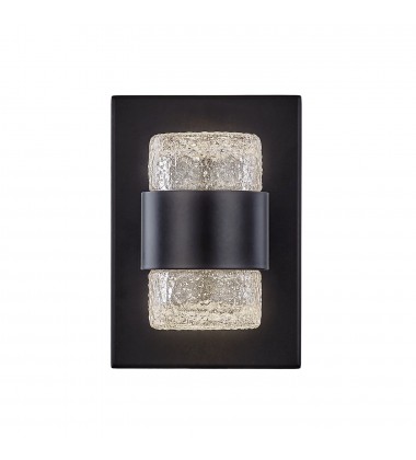  EW48208-BK-Copenhagen 8-in Black LED Exterior Wall Sconce