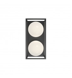  EW519213BK-Amelia 13-in Black 2 Lights Exterior Wall Sconce