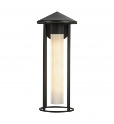  EW526318BKGO-Tenko 18-in Black/Glossy Opal Glass 1 Light Exterior Wall