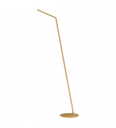  FL25558-BG-Miter 58-in Brushed Gold LED Floor Lamp