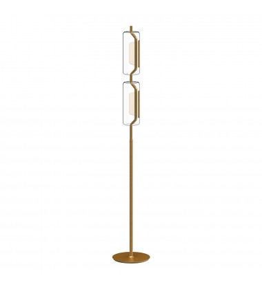  FL28563-BG-Hilo 63-in Brushed Gold LED Floor Lamp