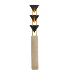 FL341367UB-Versus 67-in Black Floor Lamp