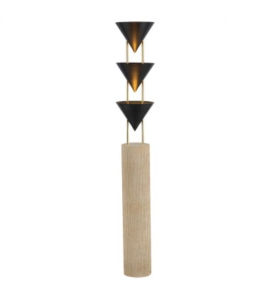 FL341367UB-Versus 67-in Black Floor Lamp