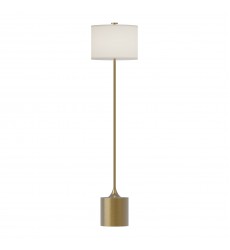  FL418761BGIL-Issa 61-in Brushed Gold/Ivory Linen 1 Light Floor Lamp