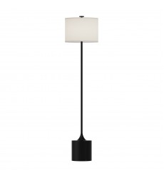  FL418761MBIL-Issa 61-in Matte Black/Ivory Linen 1 Light Floor Lamp