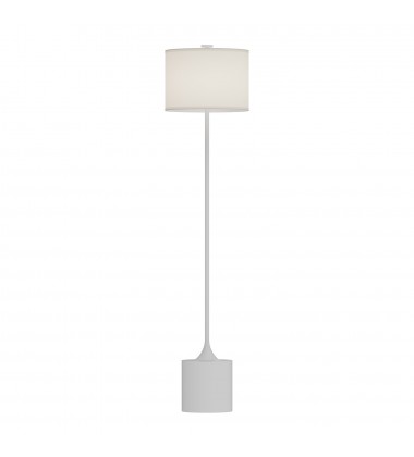  FL418761WHIL-Issa 61-in White/Ivory Linen 1 Light Floor Lamp