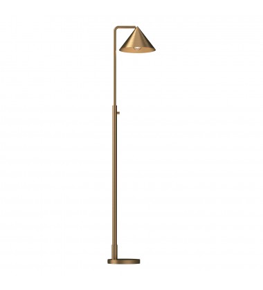  FL485058BG-Remy 58-in Brushed Gold 1 Light Floor Lamp
