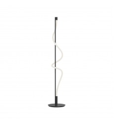  FL95360-BK-Cursive 12-in Black LED Floor Lamp