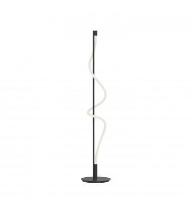  FL95360-BK-Cursive 12-in Black LED Floor Lamp