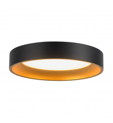 FM0702607BKGD-Nix 7-in Black dimmable LED Flush Mount