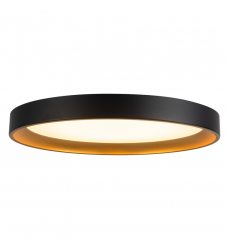 FM0702612BKGD-Nix 12-in Black dimmable LED Flush Mount