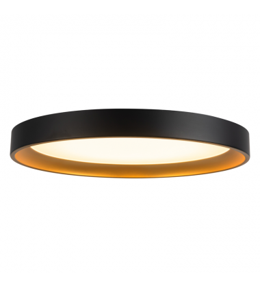 FM0702612BKGD-Nix 12-in Black dimmable LED Flush Mount