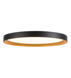 FM0702615BKGD-Nix 15-in Black dimmable LED Flush Mount