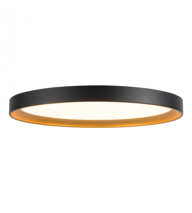 FM0702615BKGD-Nix 15-in Black dimmable LED Flush Mount