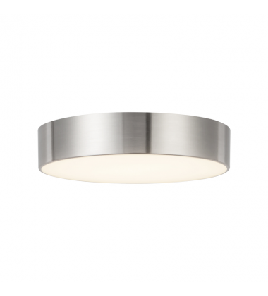 FM0703606BN-Musa 6-in Silver dimmable LED Flush Mount