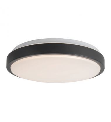 FM0713316BK-Yanis 16-in Black dimmable LED Flush Mount