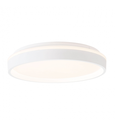 FM0743916WH-Beanie 15-in White dimmable LED Flush Mount