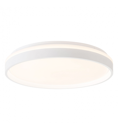 FM0743920WH-Beanie 19-in White dimmable LED Flush Mount