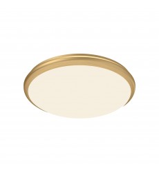  FM1512-BG-Malta 12-in Brushed Gold LED Flush Mount