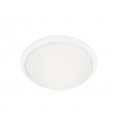  FM1512-WH-Malta 12-in White LED Flush Mount