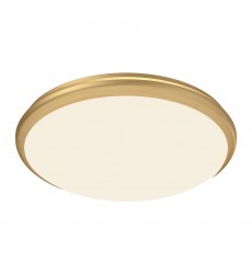  FM1515-BG-Malta 15-in Brushed Gold LED Flush Mount