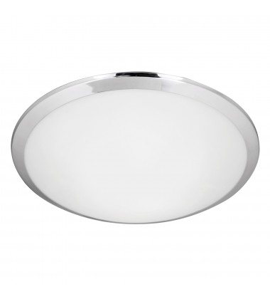  FM1515-CH-Malta 15-in Chrome LED Flush Mount