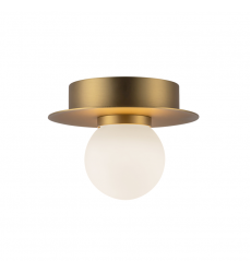 FM15506-BG-UNV-Elixir 6-in Brushed Gold LED Flush Mount