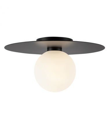 FM15514-BK-UNV-Elixir 14-in Black LED Flush Mount