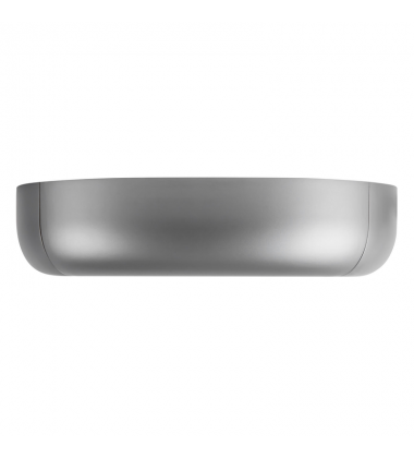 FM21514-SPC-Folio 15-in Silver dimmable LED Flush Mount