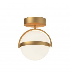 FM301001BG-Globo 7-in Brushed Gold LED Flush Mount  FM301001BG-Globo 7-in Brushed Gold LED Flush Mount