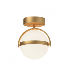 FM301001BG-UNV-Globo 7-in Brushed Gold LED Flush Mount FM301001BG-UNV-Globo 7-in Brushed Gold LED Flush Mount