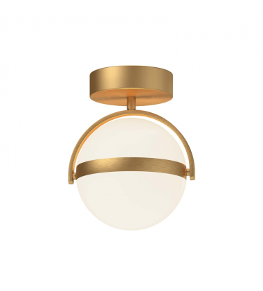 FM301001BG-UNV-Globo 7-in Brushed Gold LED Flush Mount FM301001BG-UNV-Globo 7-in Brushed Gold LED Flush Mount