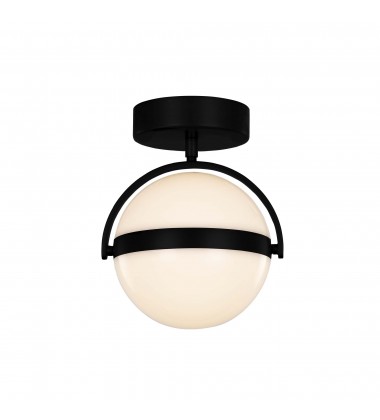 FM301001MB-Globo 7-in Matte Black LED Flush Mount  FM301001MB-Globo 7-in Matte Black LED Flush Mount