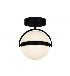 FM301001MB-UNV-Globo 7-in Matte Black LED Flush Mount FM301001MB-UNV-Globo 7-in Matte Black LED Flush Mount