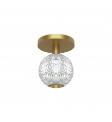  FM321201NB-Marni 5-in Natural Brass LED Flush Mount