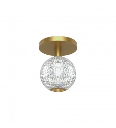  FM321201NB-Marni 5-in Natural Brass LED Flush Mount