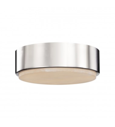 FM325108PNAR-Blanco 8-in Polished Nickel/Alabaster LED Flush Mount  FM325108PNAR-Blanco 8-in Polished Nickel/Alabaster LED Flush Mount
