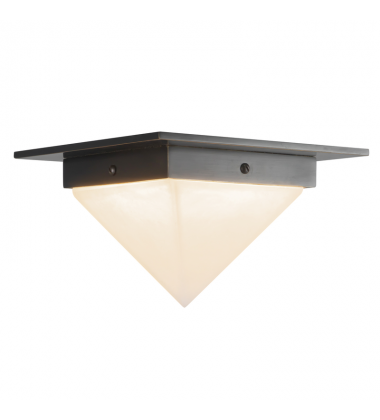 FM345084UBAR-Mineral 8-in Black Flush Mount