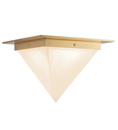 FM345119PTBAR-Mineral 11-in Brass Flush Mount