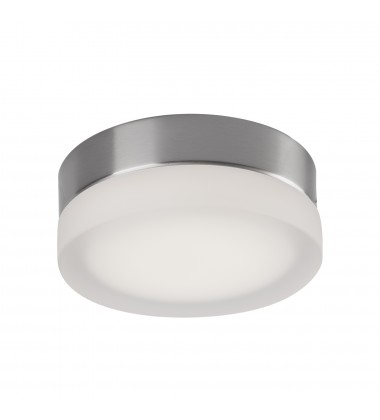 FM3506-BN-Bedford 6-in Brushed Nickel/Frosted LED Flush Mount