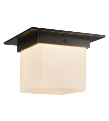 FM356085UBOP-Mineral 8-in Black Flush Mount