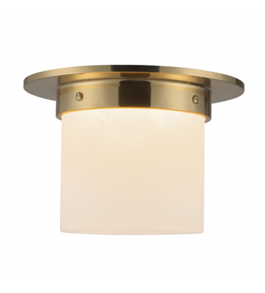 FM360085PTBAR-Mineral 8-in Brass Flush Mount
