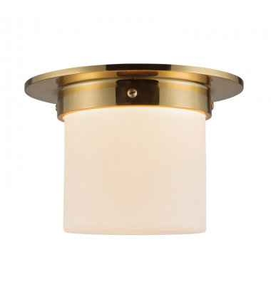 FM360085PTBOP-Mineral 8-in Brass Flush Mount