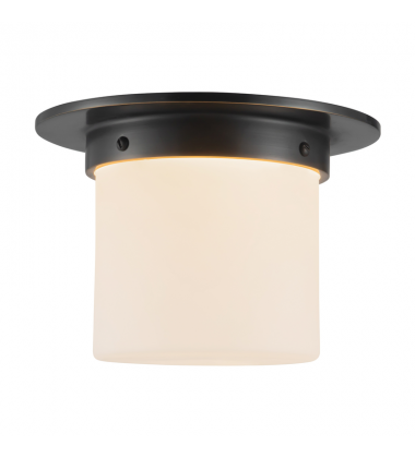 FM360085UBOP-Mineral 8-in Black Flush Mount